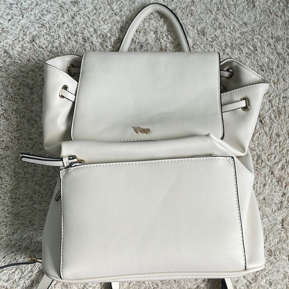 Leather backpack